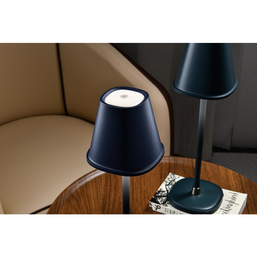 LED Pritemdomas įkraunamas stalinis šviestuvas LED/3W/1800 mAh tamsiai mėlyna