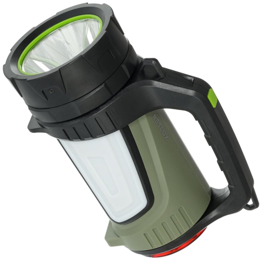 Retlux - LED Pritemdomas lauko įkraunamas žibintuvėlis su maitinimo banku LED/21W/4400 mAh IP44