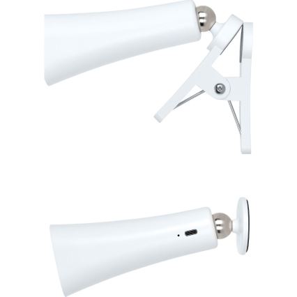 Retlux - LED reguliuojamo ryškumo įkraunama 3 viename LED lempa LED/3W/5V 1200 mAh balta