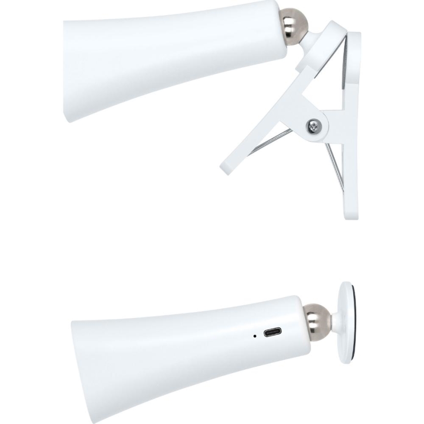 Retlux - LED reguliuojamo ryškumo įkraunama 3 viename LED lempa LED/3W/5V 1200 mAh balta