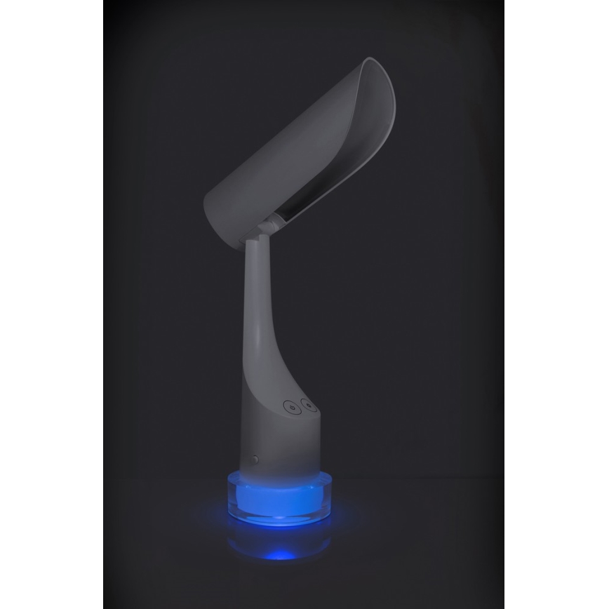 LED RGBW Reguliuojama įkraunama stalinė lempa LED/5W/5V 2000 mAh 3000/6000K balta