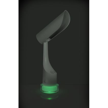 LED RGBW Reguliuojama įkraunama stalinė lempa LED/5W/5V 2000 mAh 3000/6000K balta