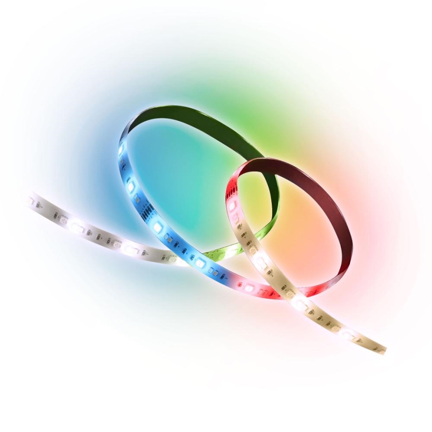 LED RGBW Išmanus šviesos reguliavimas juostelė 5m LED/230V 2700-6500K Wi-Fi Tuya + nuotolinio valdymo pultas