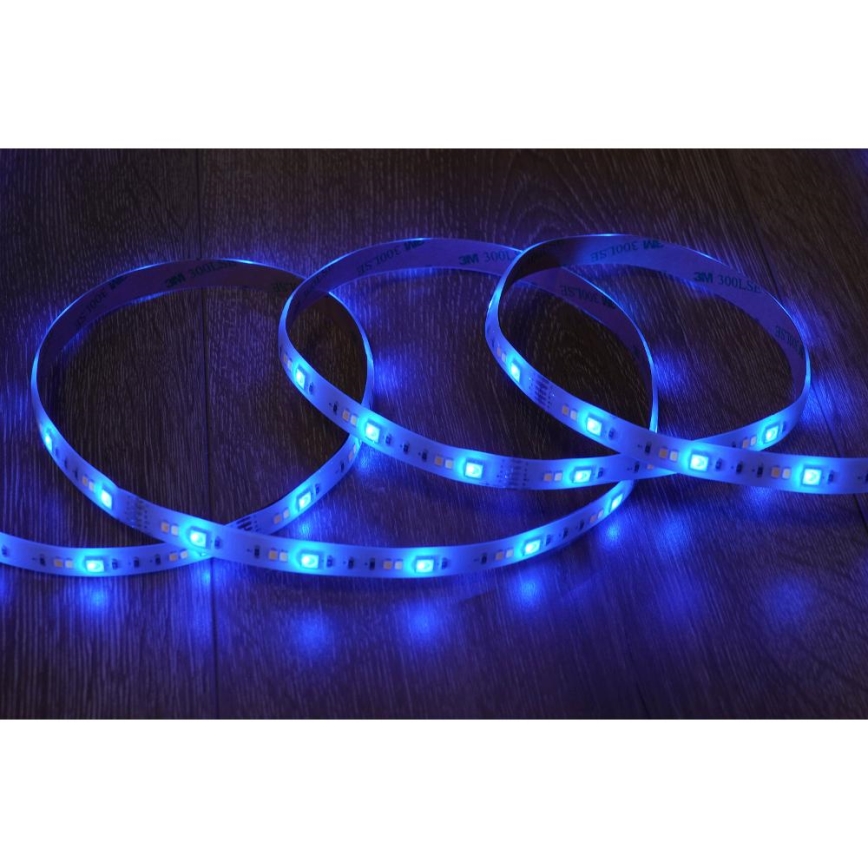 LED RGBW Išmanus šviesos reguliavimas juostelė 5m LED/230V 2700-6500K Wi-Fi Tuya + nuotolinio valdymo pultas