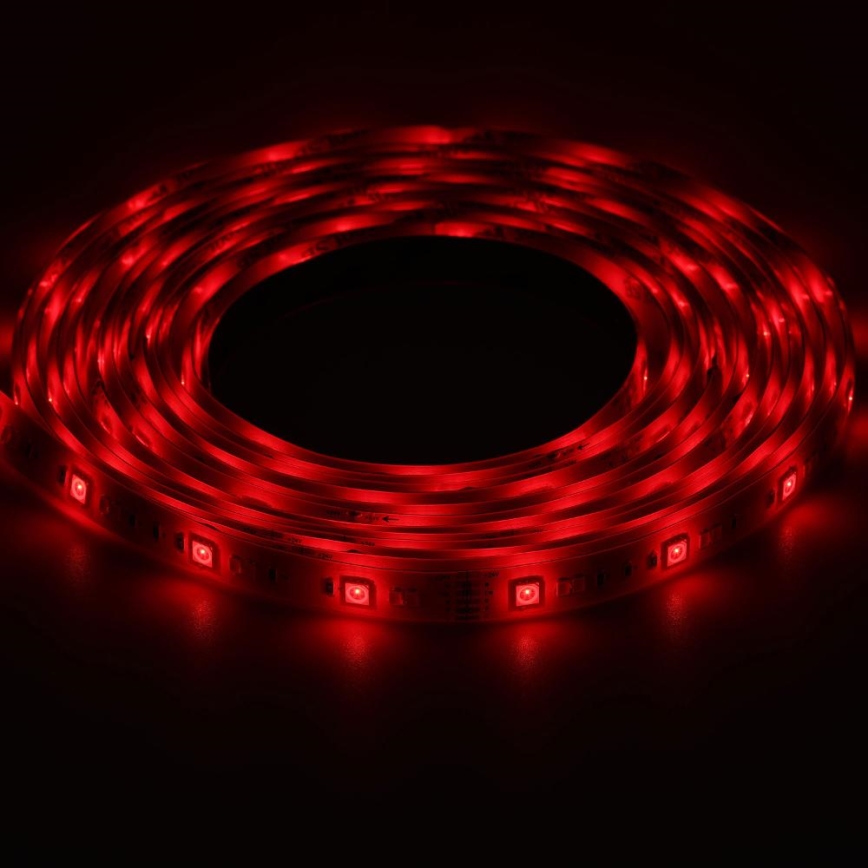 LED RGBW Išmanus šviesos reguliavimas juostelė 5m LED/230V 2700-6500K Wi-Fi Tuya + nuotolinio valdymo pultas