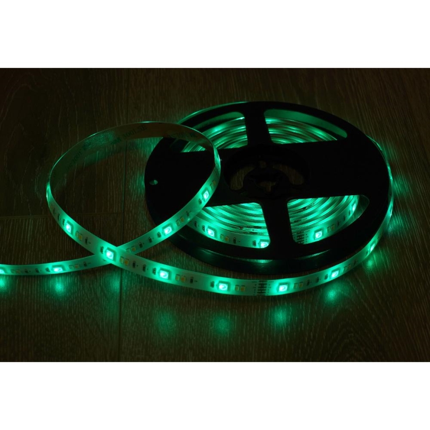 LED RGBW Išmanus šviesos reguliavimas juostelė 5m LED/230V 2700-6500K Wi-Fi Tuya + nuotolinio valdymo pultas