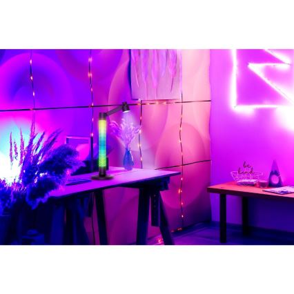 LED RGBW Pritemdomas stalinis šviestuvas LED/10W/5V 2700-6000K Wi-Fi Tuya + nuotolinio valdymo pultas