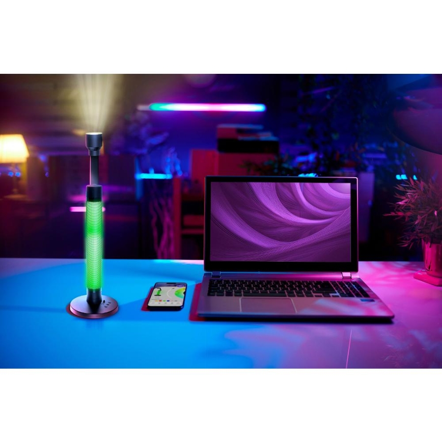 LED RGBW Pritemdomas stalinis šviestuvas LED/10W/5V 2700-6000K Wi-Fi Tuya + nuotolinio valdymo pultas