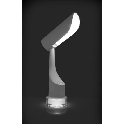 LED RGBW Reguliuojama įkraunama stalinė lempa LED/5W/5V 2000 mAh 3000/6000K balta