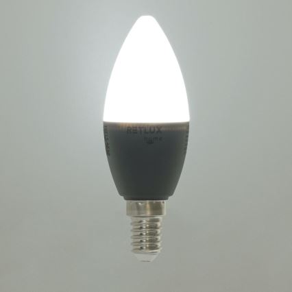LED RGBW reguliuojama lemputė C37 E14/4,5W/230V 2700-6500K Wi-Fi Tuya
