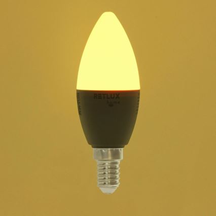 LED RGBW reguliuojama lemputė C37 E14/4,5W/230V 2700-6500K Wi-Fi Tuya