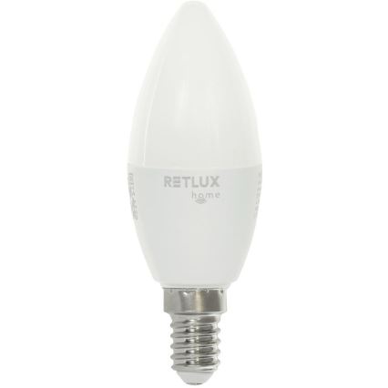 LED RGBW reguliuojama lemputė C37 E14/4,5W/230V 2700-6500K Wi-Fi Tuya