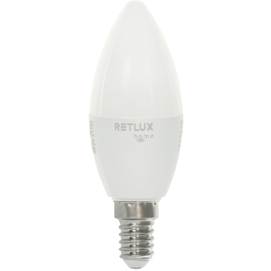 LED RGBW reguliuojama lemputė C37 E14/4,5W/230V 2700-6500K Wi-Fi Tuya