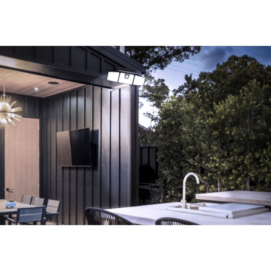 Retlux - LED saulės prožektorius su jutikliu LED/6,5W/3,7V 1200 mAh IP44