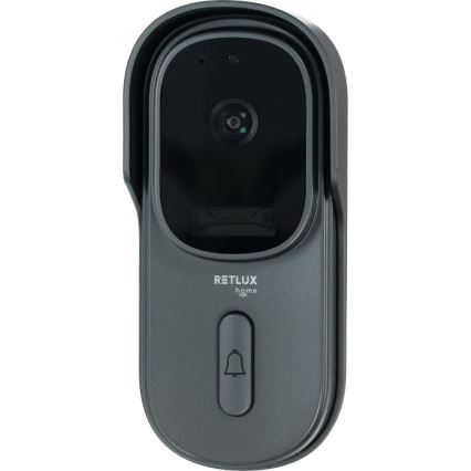 Video durų skambutis su judesio jutikliu 5MPx 1440p 5200 mAh Wi-Fi IP65 antracitas