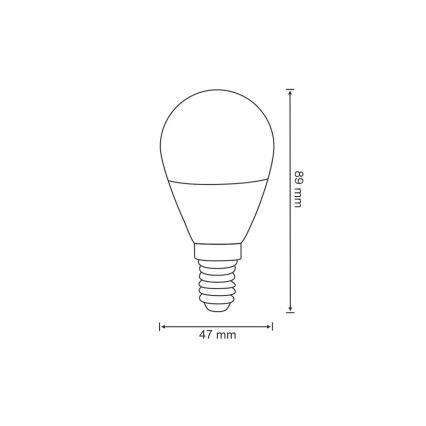 RGB LED pritemdoma elektros lemputė G45 E14/5,5W/230V 3000-6500K Wi-fi Tuya