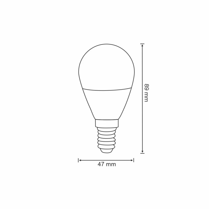 RGB LED pritemdoma elektros lemputė G45 E14/5,5W/230V 3000-6500K Wi-fi Tuya
