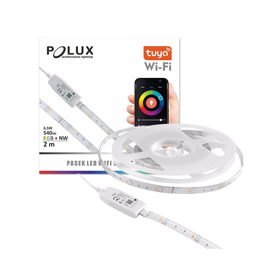 RGB Pritemdoma lauko LED juosta su Wi-fi LED/6,5W/IP65 2 m Tuya