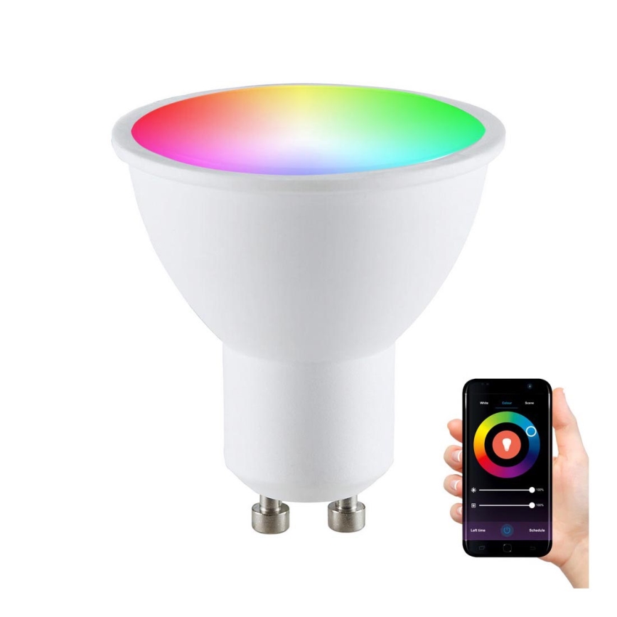 RGB Pritemdoma LED lemputė G45 GU10/5,5W/230V 3000-6500K Wi-fi Tuya