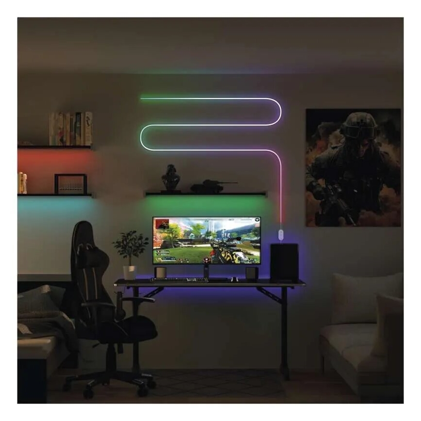 RGBIC Pritemdoma LED juosta GoSmart LED/33W/230V 5 m Wi-Fi Tuya