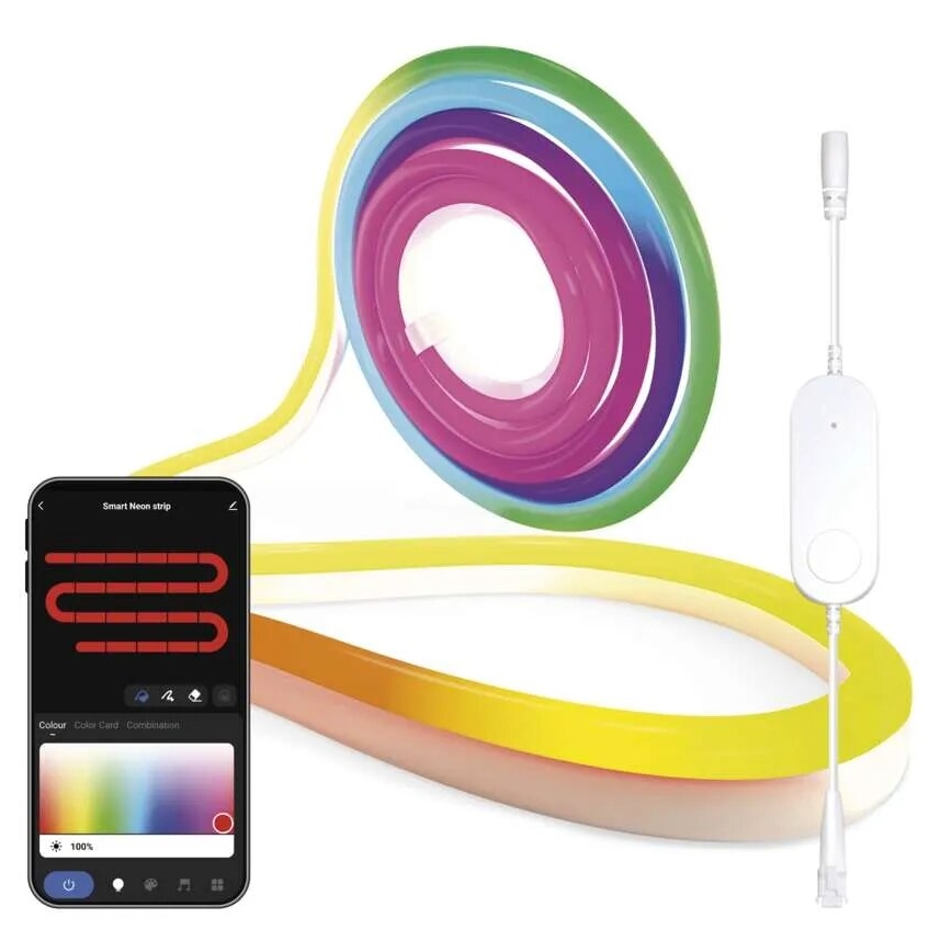 RGBIC Pritemdoma LED juosta GoSmart LED/33W/230V 5 m Wi-Fi Tuya