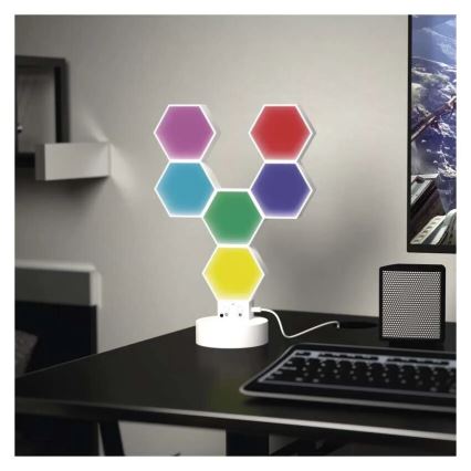RGBIC Pritemdomas stalinis šviestuvas GoSmart LED/5,5W/230V Wi-Fi Tuya