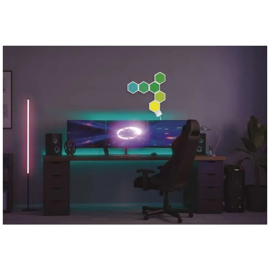 RGBIC Pritemdomas stalinis šviestuvas GoSmart LED/5,5W/230V Wi-Fi Tuya