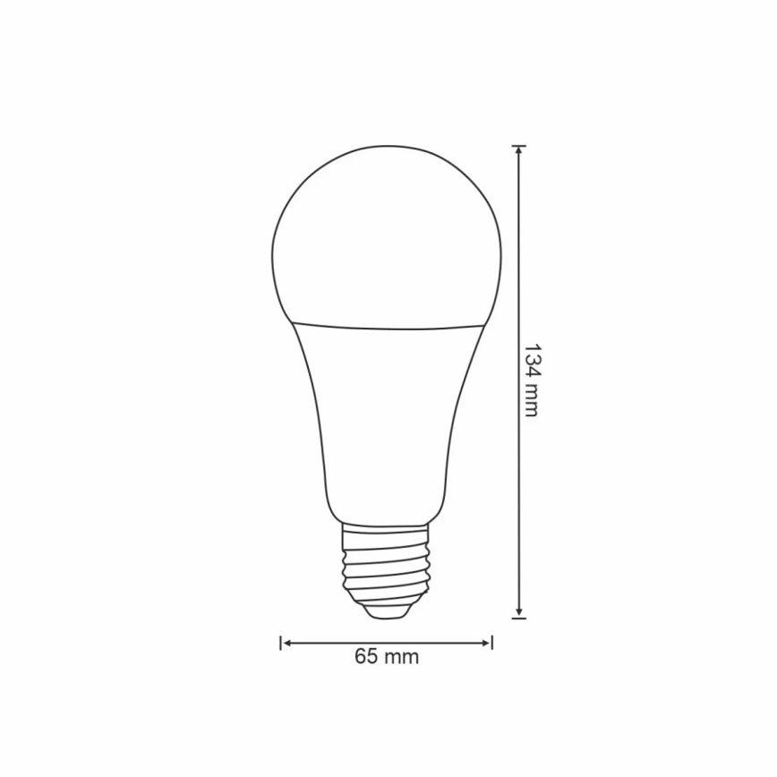RGBW LED pritemdoma elektros lemputė A65 E27/11W/230V 2700-6500K Wi-Fi Tuya