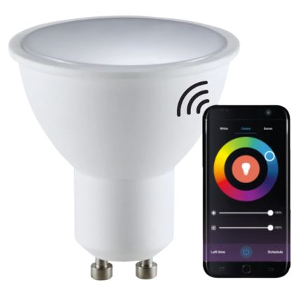 RGBW LED pritemdoma elektros lemputė G45 GU10/5,5W/230V 2700-6500K Wi-Fi Tuya