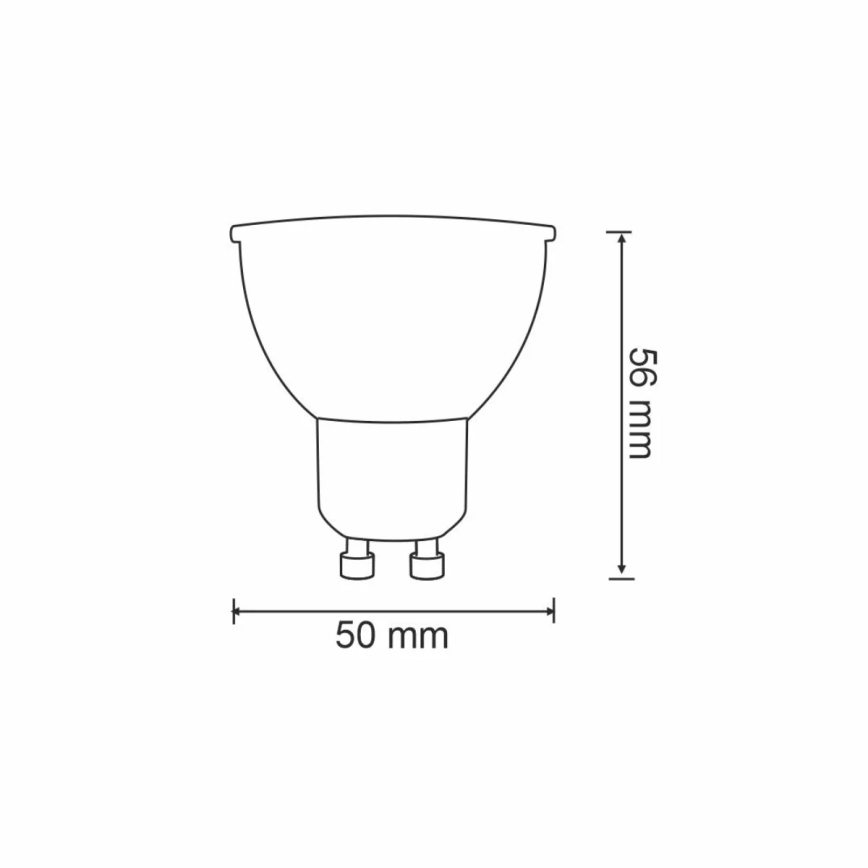 RGBW LED pritemdoma elektros lemputė G45 GU10/5,5W/230V 2700-6500K Wi-Fi Tuya