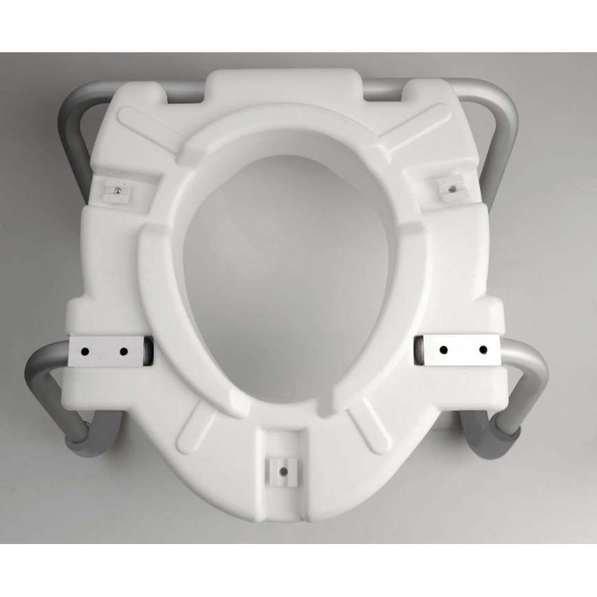 Ridder - Paaukštinta tualeto sėdynė su rankenomis, balta