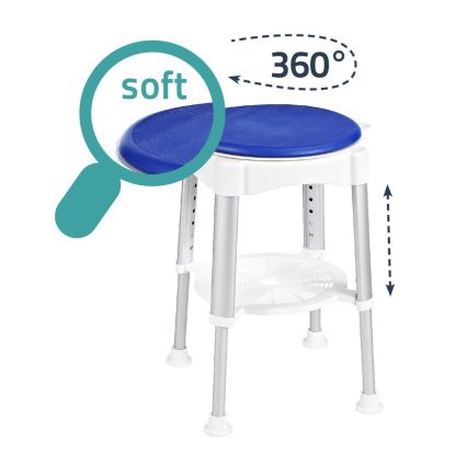 Ridder - Sukama taburetė 58x35,5 cm mėlyna/balta