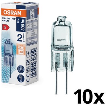 Rinkinys 10 vnt. orkaitės lemputių HALOSTAR G4/20W/12V 2700K - Osram