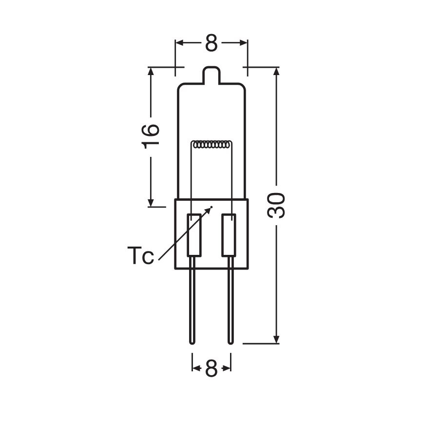 Rinkinys 10 vnt. orkaitės lemputių HALOSTAR G4/20W/12V 2700K - Osram