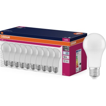 Rinkinys 10x LED lemputė CLASSIC A75 E27/10W/230V 4000K - Osram