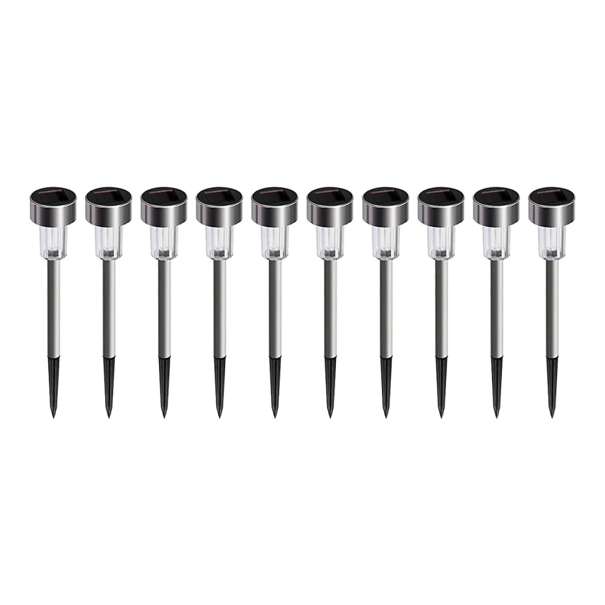 RINKINYS 10x LED Saulės lempa LED/0,06W/1,2V 6000K IP44 40 mAh