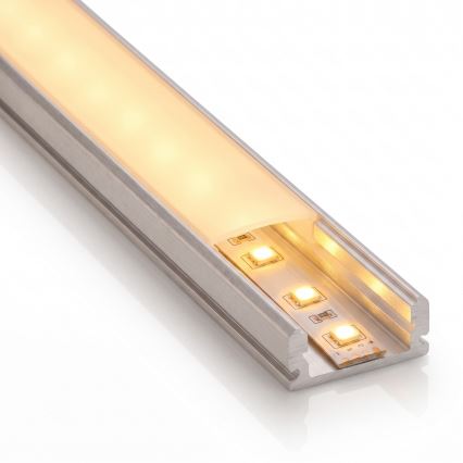 RINKINYS 1x LED juosta MYLIVING LIGHTSTRIP LED/22W/230V 5 m + 5x įleidžiamas profilis po 1 m, sidabrinė/balta