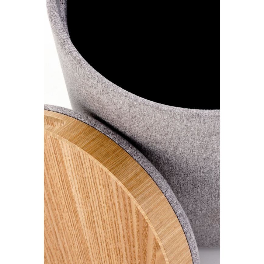 Rinkinys 2 vnt. AVIKO taburetų, Ø 38/45 cm, pilka/smėlio spalvos