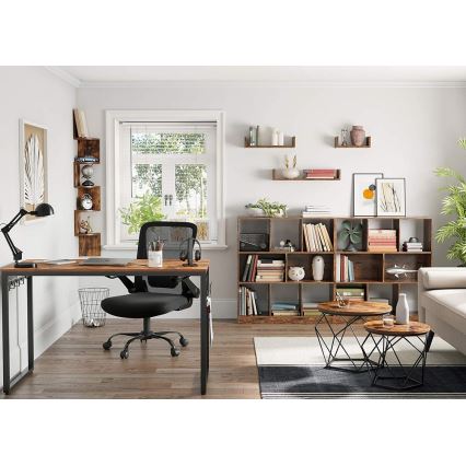 Rinkinys (2 vnt.) kavos staliukų TALIA, ruda/juoda