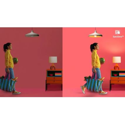Rinkinys (2 vnt.) LED reguliuojamos lemputės su judesio jutikliu PAR16 GU10/4,7W/230V 2700-6500K CRI 90 Wi-Fi - WiZ
