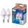 Rinkinys, 2 vnt. LED RGB reguliuojamų lempučių Philips SMART C37 E14/4,9W/230V 2200-6500K CRI 90