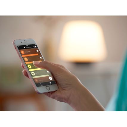 Komplektas (2 vnt.) — dimeriuojamos Philips Hue White Ambiance GU10 LED lemputės, 4,2W / 230V, 2200–6500K + Hue Bridge