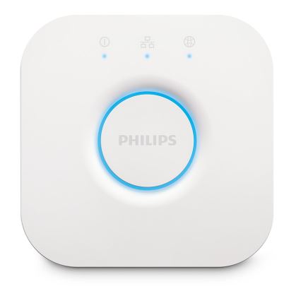 Komplektas (2 vnt.) — dimeriuojamos Philips Hue White Ambiance GU10 LED lemputės, 4,2W / 230V, 2200–6500K + Hue Bridge