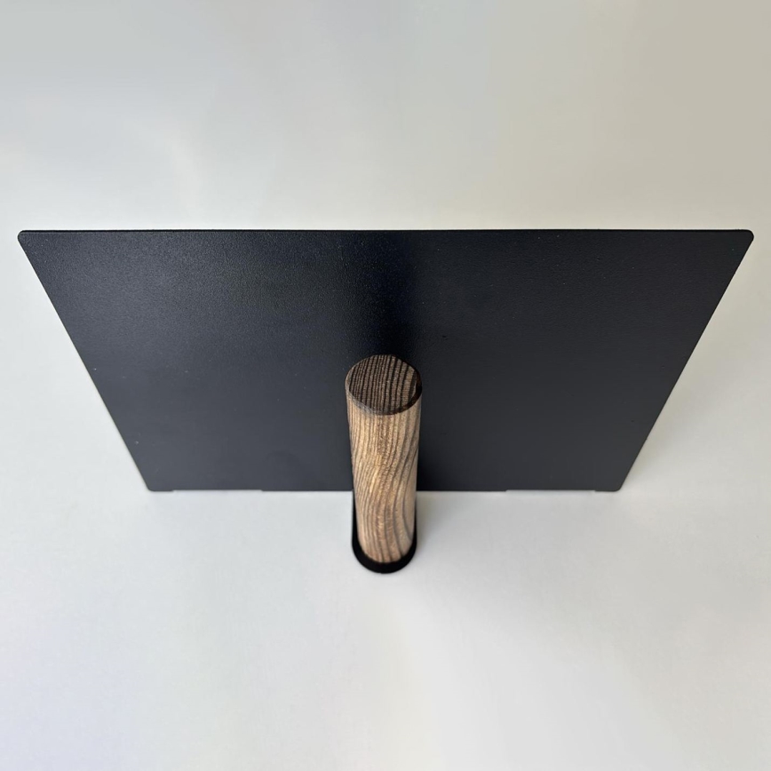 Rinkinys – 2 vnt. sieninės lentynos, 15 × 21 cm, juodos