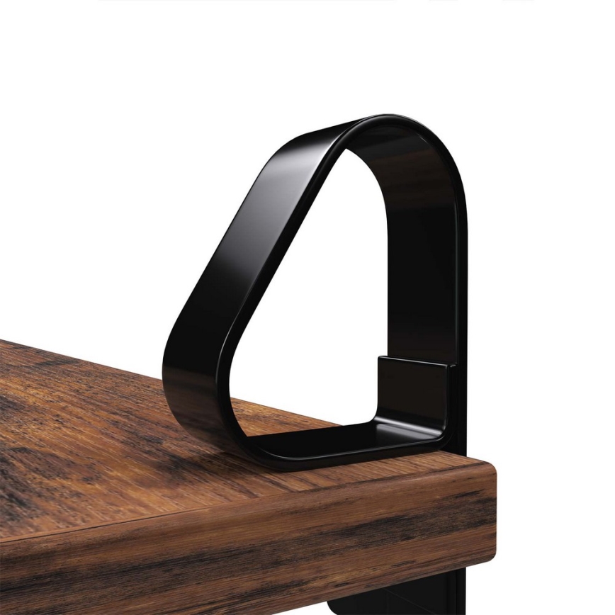 Rinkinys: 2 vnt. sieninių lentynų SHELFY, ruda/juoda