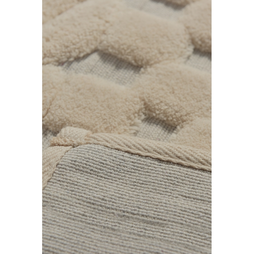 Rinkinys (2 vnt.) vonios kilimėlių BAMBI 60/100 cm, smėlio spalvos