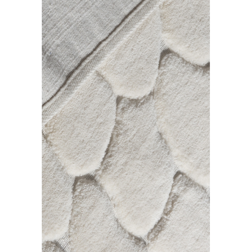 Rinkinys 2 vnt. vonios kilimėlių LINO 60/100 cm, kreminės spalvos