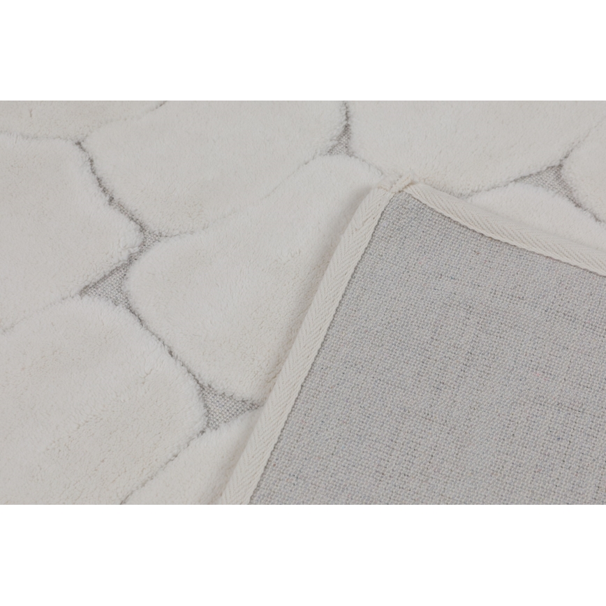 Rinkinys 2 vnt. vonios kilimėlių LINO 60/100 cm, kreminės spalvos