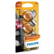 RINKINYS 2x Automobilio lemputės Philips VISION 12496NAB2 PY21W BAU15s/21W/12V