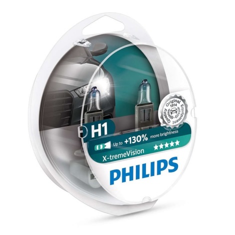 RINKINYS 2x Automobilio lemputės Philips X-TREME VISION 12258XVS2 H1 P14,5s/55W/12V